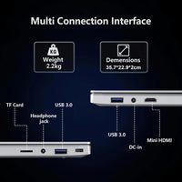 Portable 15.6 Inch Laptop Windows 11 Intel core i9-10980HK/9900U 16GB RAM 1TB SSD Office Laptops Fingerprint Unlock Notebook PC