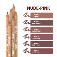 6pcs Nude Lip Liner Set Creamy Pencils - Waterproof, Matte Finish, Long-Lasting & Smudge-Proof, Easy to Apply for All Skin Types