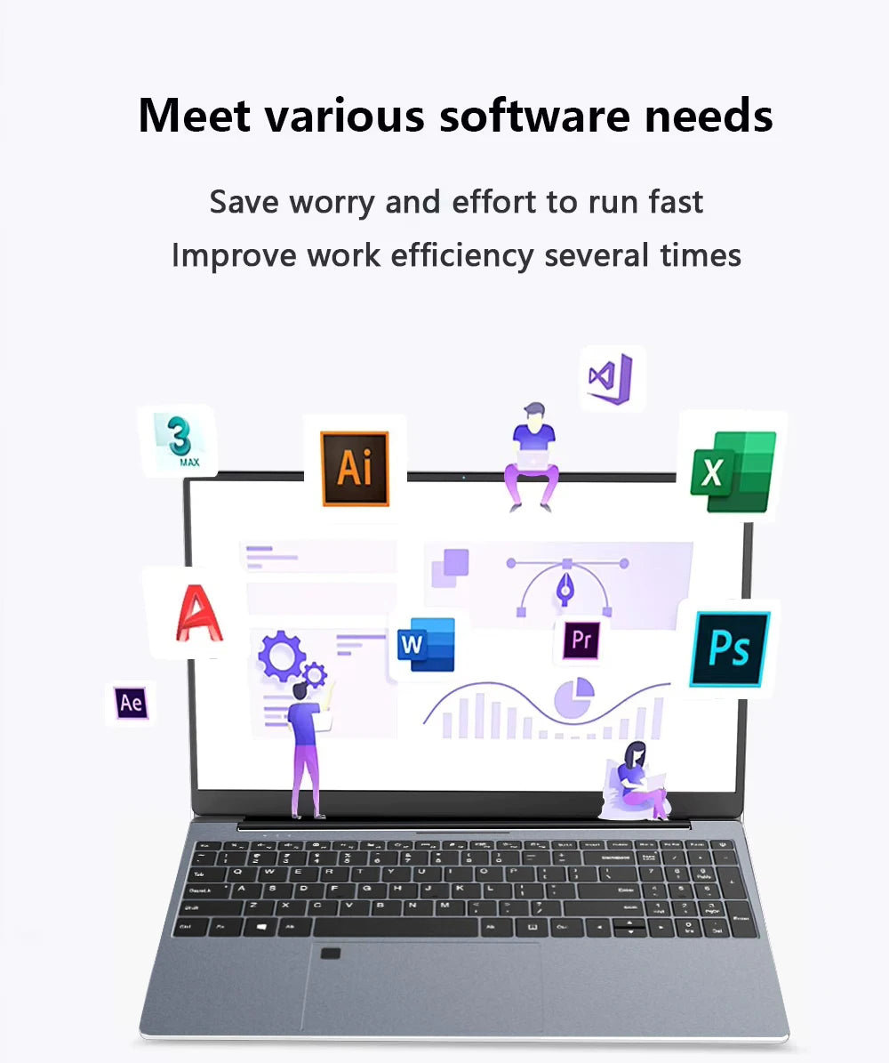 15.6 inch Portable Laptop Fingerprint Unlock Notebook 16GB 1TB Windows 11 Gaming Laptops Computer Intel i9-10980HK Notebook PC
