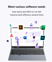 15.6 inch Portable Laptop Fingerprint Unlock Notebook 16GB 1TB Windows 11 Gaming Laptops Computer Intel i9-10980HK Notebook PC