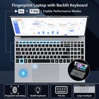 Portable 15.6 Inch Laptop Windows 11 Intel core i9-10980HK/9900U 16GB RAM 1TB SSD Office Laptops Fingerprint Unlock Notebook PC