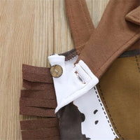 Halloween Baby Costume Cowboy Sheriff Fancy Party Rompers Hat Scarf Cool Infant Baby Clothes Outfit