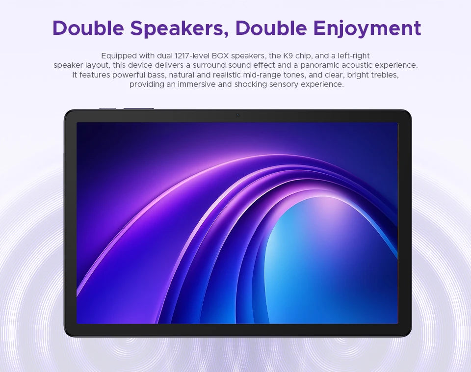 DOOGEE Tab G6+ Tablet Android 15 Gemini Al 11'' Display Dual Speakers 8000mAh Battery 8GB 256GB Support Widevine L1 Smart Pad