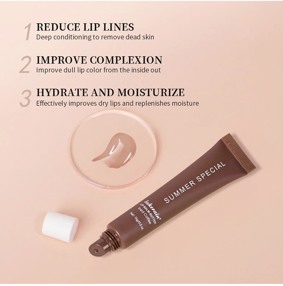Lip Balm Set Lip Gross 4 Pack 1Kit Deep Moisturizing Lip Glaze Smoothing Color Lips Oil Long Lasting Nourishing Lips Care