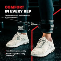 Ankle Straps for Cable Machines for Enhanced Booty, Glute, Leg and Other Lower Body Workouts, Strong and Portable Glute Kickbac