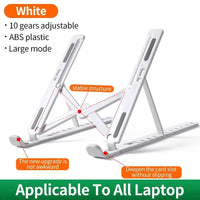 Foldable Laptop Stand Adjustable Portable Foldable Bracket Support Base ABS Plastic Holder For Macbook Laptop PC Accessories