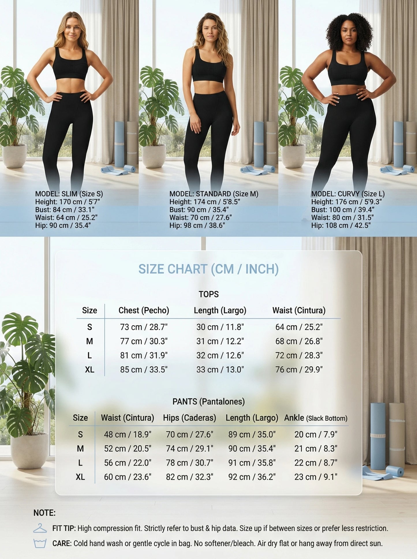 Airila 2-Piece Yoga Set Sports Bra and Leggings Pilates Gym High-Waisted Sports Casual Pants Butt-Lifting Running Shapewear Pants