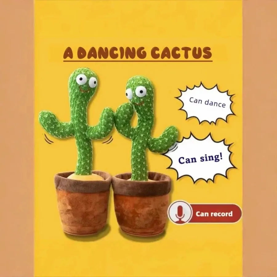 Dancing cactus, cactus can sing, dance, record, learn, glow, glow, twist enchanting cactus toy