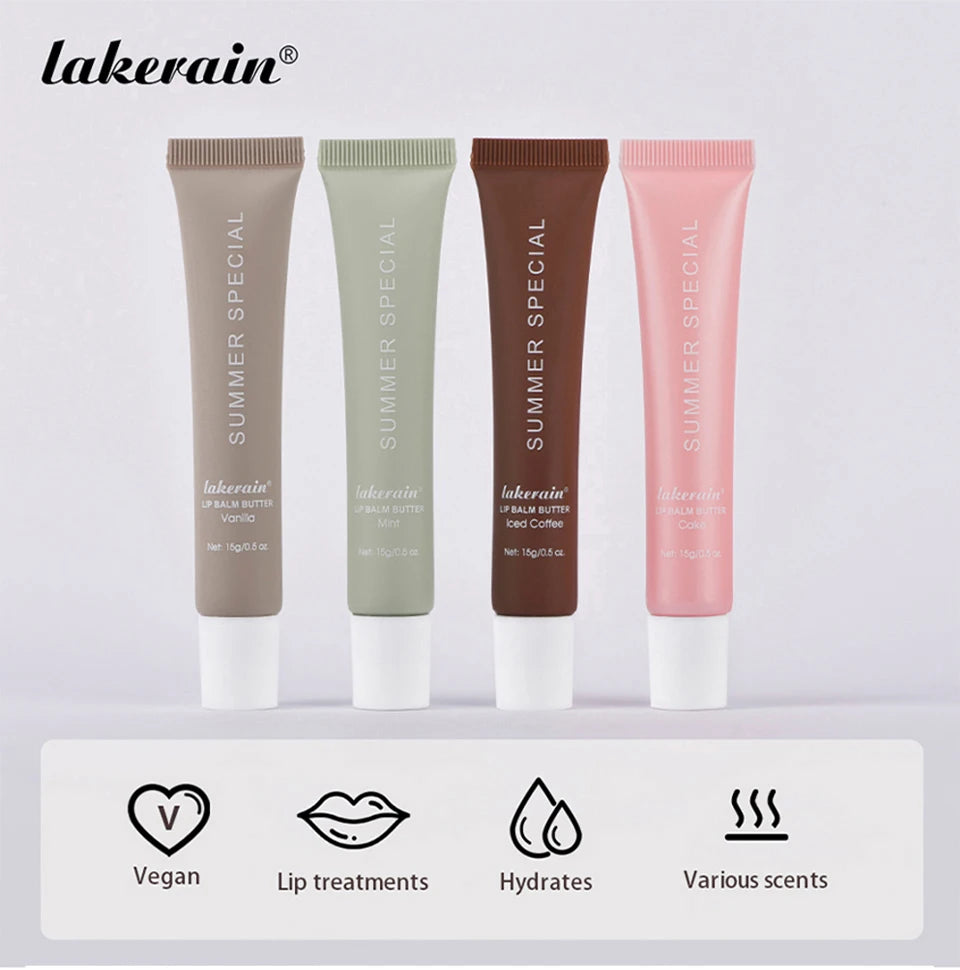 Lip Balm Set Lip Gross 4 Pack 1Kit Deep Moisturizing Lip Glaze Smoothing Color Lips Oil Long Lasting Nourishing Lips Care
