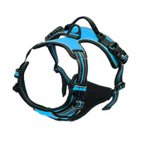 Pet Front Clip No Pull Reflective Safety Dog Harness Heavy Duty Soft Padded Nylon Vest Ergonomic Control Handle Adjustable Escape Proof Design for Medium Large Dogs Night Walking Training Camping Pet Accessory