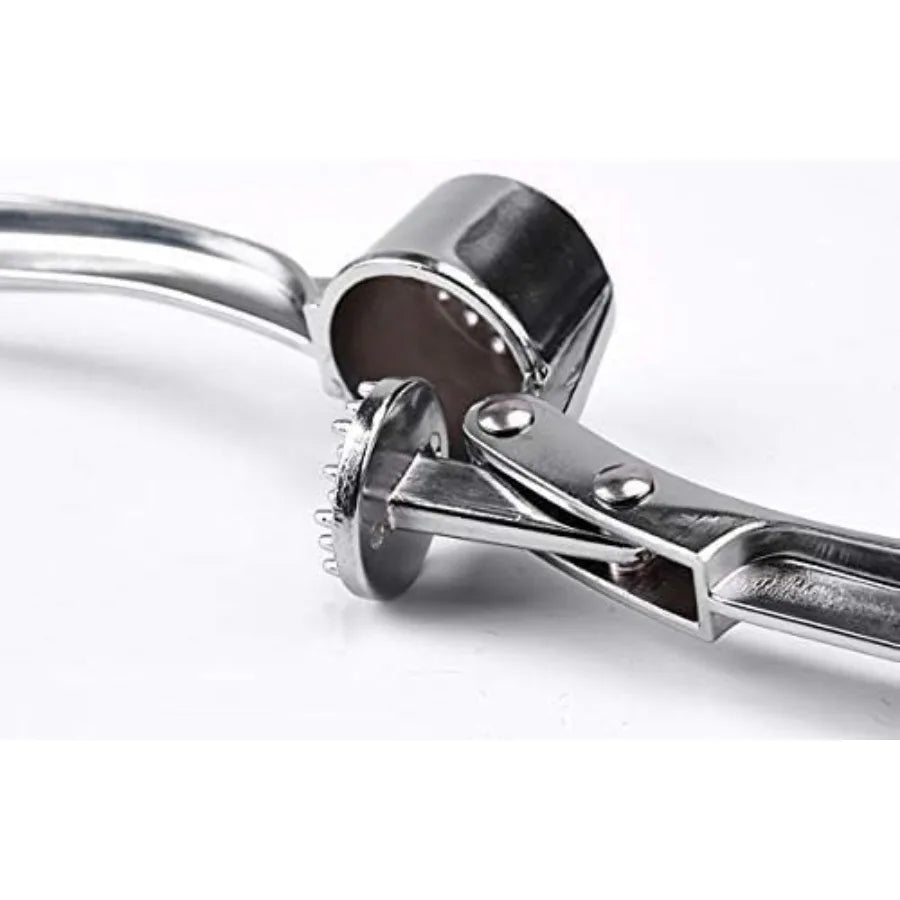Garlic Press Mashed Garlic Crusher Peeler Chopper Garlic Puree Maker Heavy Duty Stainless Zinc Alloy