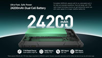 【Ships from US】Ulefone  Rugged Tablet Armor Pad 5 Ultra 5G, Portable Projector 200LM ,24200 mAh ,120W Up to 12GB +512GB ,Andro