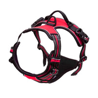 Pet Front Clip No Pull Reflective Safety Dog Harness Heavy Duty Soft Padded Nylon Vest Ergonomic Control Handle Adjustable Escape Proof Design for Medium Large Dogs Night Walking Training Camping Pet Accessory