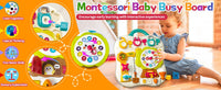 Montessori Busy Board Sensory Toys for Toddlers 1-3 Activity Music & LED Light Up Montessori Toys for 2+ Year OldTravel Toys for 2 Year Old Boys Girls