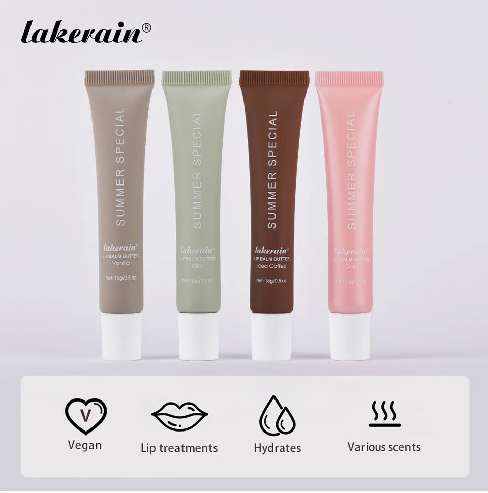 Lip Balm Set Lip Gross 4 Pack 1Kit Deep Moisturizing Lip Glaze Smoothing Color Lips Oil Long Lasting Nourishing Lips Care