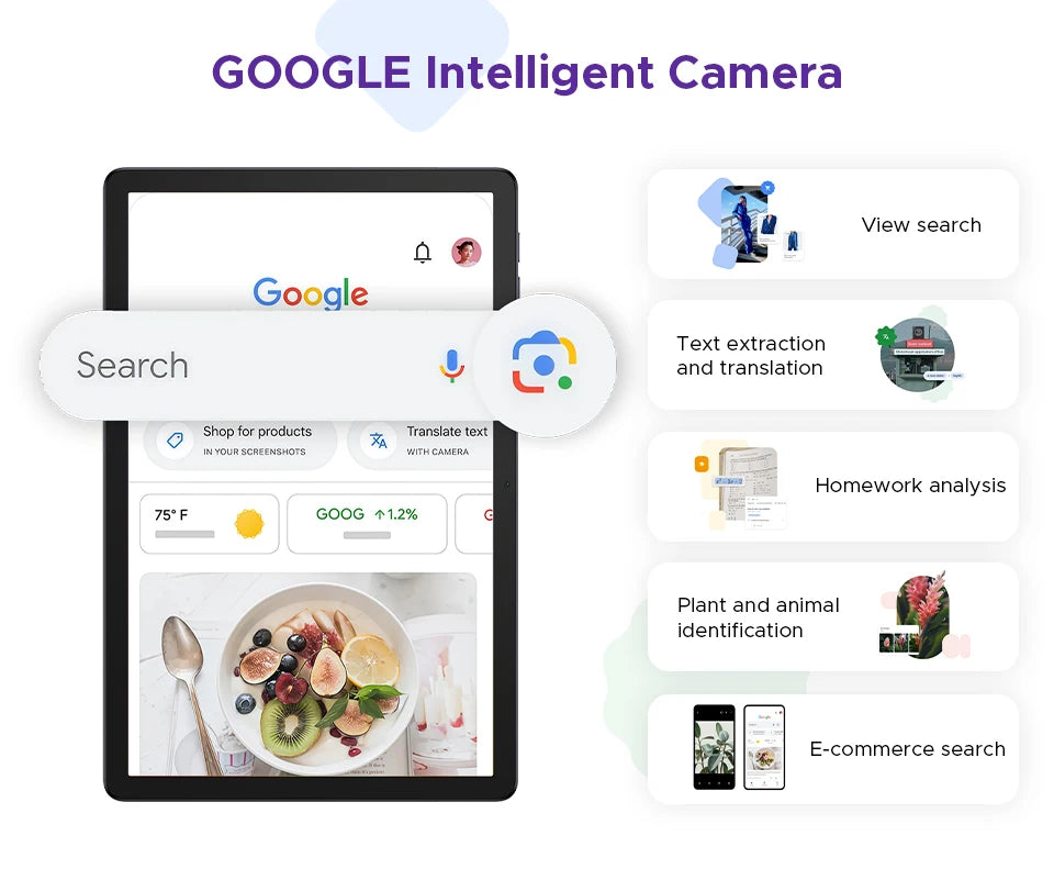 DOOGEE Tab G6+ Tablet Android 15 Gemini Al 11'' Display Dual Speakers 8000mAh Battery 8GB 256GB Support Widevine L1 Smart Pad