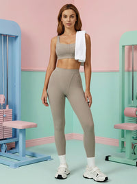 Airila 2-Piece Yoga Set Sports Bra and Leggings Pilates Gym High-Waisted Sports Casual Pants Butt-Lifting Running Shapewear Pants