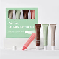 Lip Balm Set Lip Gross 4 Pack 1Kit Deep Moisturizing Lip Glaze Smoothing Color Lips Oil Long Lasting Nourishing Lips Care