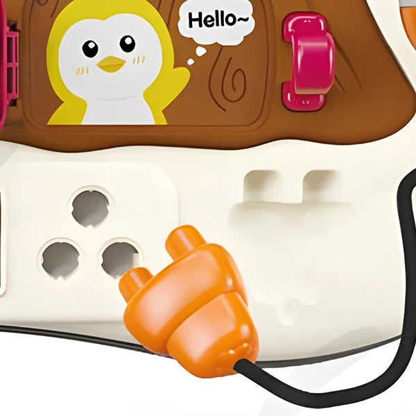 Montessori Busy Board Sensory Toys for Toddlers 1-3 Activity Music & LED Light Up Montessori Toys for 2+ Year OldTravel Toys for 2 Year Old Boys Girls