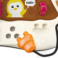 Montessori Busy Board Sensory Toys for Toddlers 1-3 Activity Music & LED Light Up Montessori Toys for 2+ Year OldTravel Toys for 2 Year Old Boys Girls