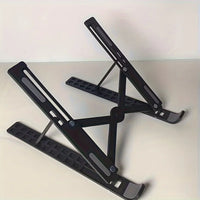 Laptop Stand - Foldable and Adjustable, 10 Height Setting, High Quality Compact Base, Office Desk, Etc