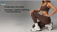 Airila 2-Piece Yoga Set Sports Bra and Leggings Pilates Gym High-Waisted Sports Casual Pants Butt-Lifting Running Shapewear Pants