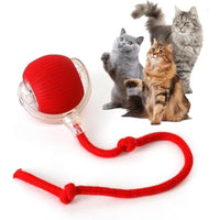 Durable Interactive Cat Toys for Indoor Cats, Smart Automatic Cat Chase Ball Toy, Upgraded Speedy Tail Kitten Toy for Bored Ind