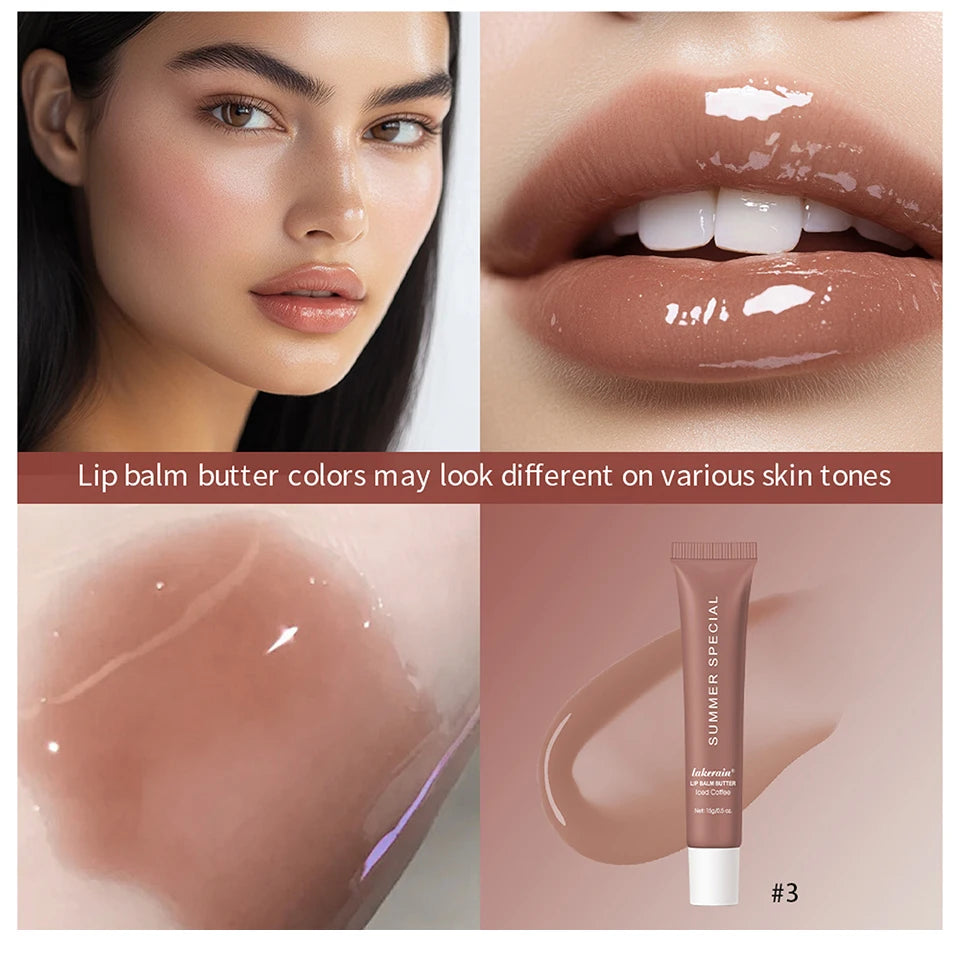 Lip Balm Set Lip Gross 4 Pack 1Kit Deep Moisturizing Lip Glaze Smoothing Color Lips Oil Long Lasting Nourishing Lips Care