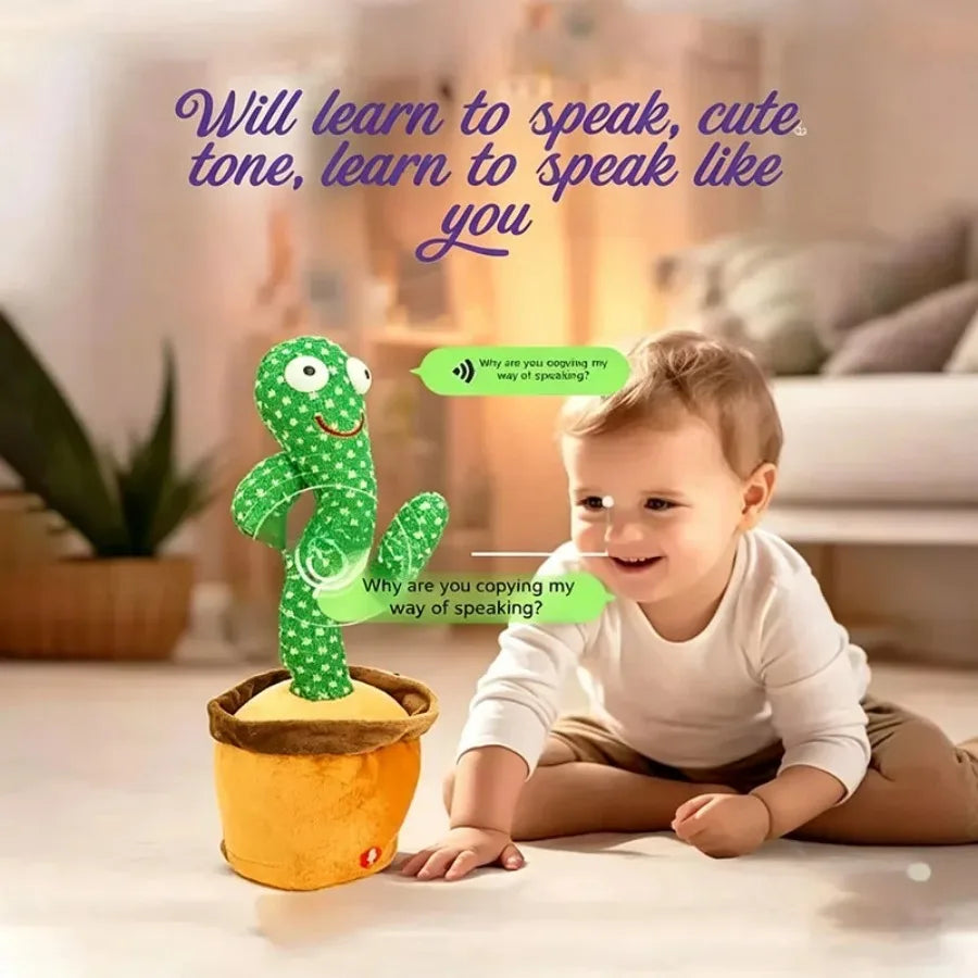 Dancing cactus, cactus can sing, dance, record, learn, glow, glow, twist enchanting cactus toy