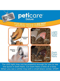 Omnliy LED Pet Nail Clipper for Dogs & Cats, 5X Magnification, Nail Trapper, Sharp Steel Blades, Quick Trimming