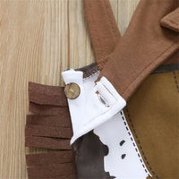 Halloween Baby Costume Cowboy Sheriff Fancy Party Rompers Hat Scarf Cool Infant Baby Clothes Outfit