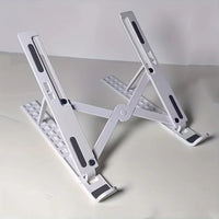 Laptop Stand - Foldable and Adjustable, 10 Height Setting, High Quality Compact Base, Office Desk, Etc