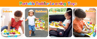 Montessori Busy Board Sensory Toys for Toddlers 1-3 Activity Music & LED Light Up Montessori Toys for 2+ Year OldTravel Toys for 2 Year Old Boys Girls