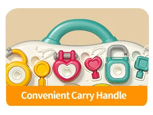 Montessori Busy Board Sensory Toys for Toddlers 1-3 Activity Music & LED Light Up Montessori Toys for 2+ Year OldTravel Toys for 2 Year Old Boys Girls