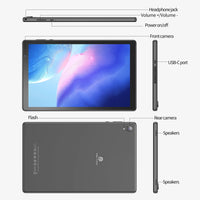 PRITOM Tablet 10 inch Android 12 32GB ROM 512GB Expand Tablets, 2GB RAM Wi-Fi 6 Tablet PC with 1.6GHz Quad Core CPU, 10.1 inch