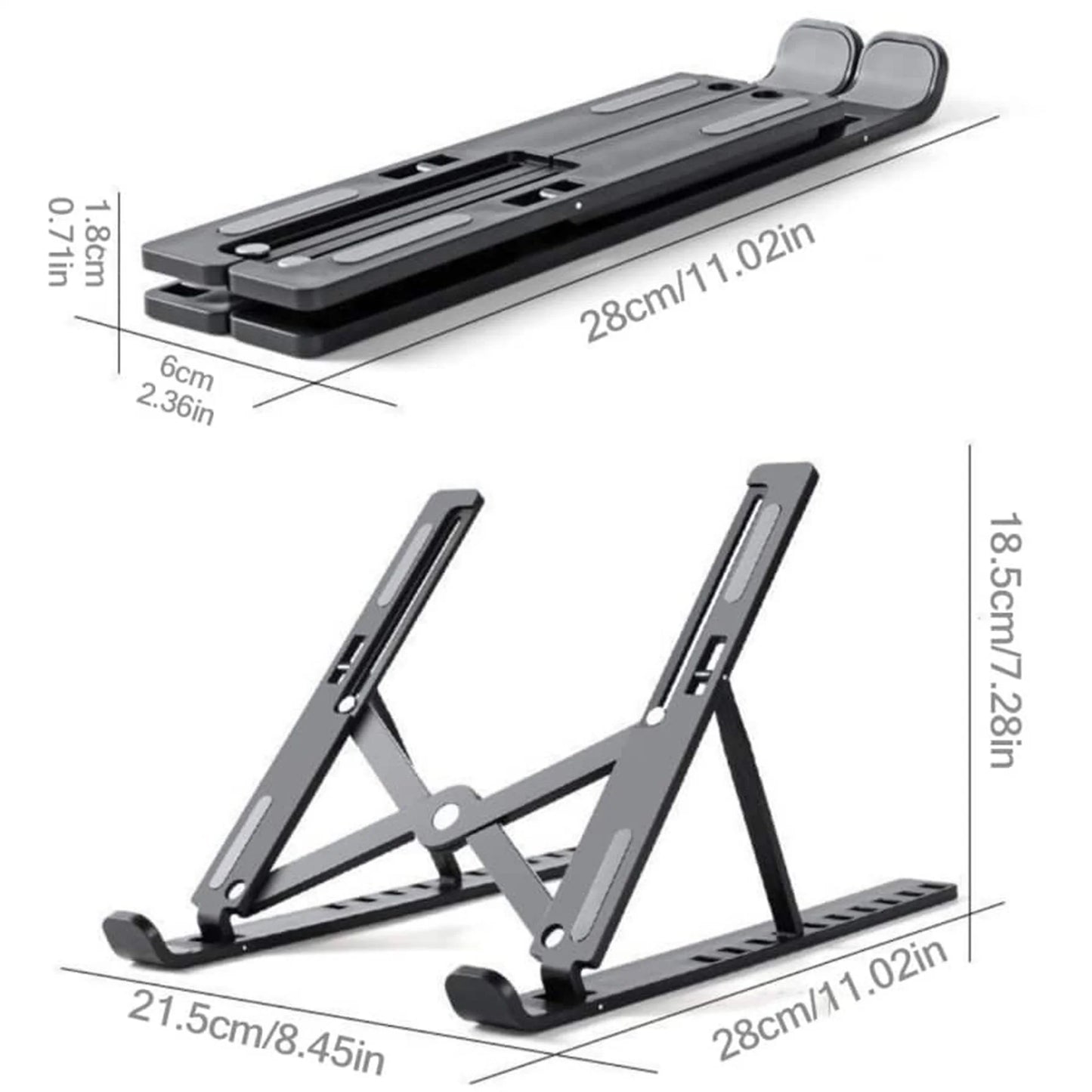 Foldable Laptop Stand Adjustable Portable Foldable Bracket Support Base ABS Plastic Holder For Macbook Laptop PC Accessories