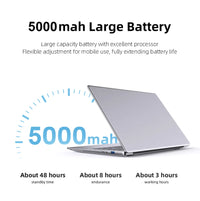 Xiaman 2026 Laptop Computer Windows 11 Intel Atom A3950 Notebook PC 12GB RAM 512GB 1TB 2TB SSD 1080P Office Study Computer PC