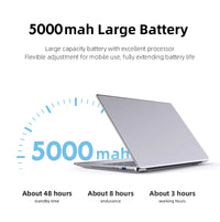 Xiaman 2026 Laptop Computer Windows 11 Intel Atom A3950 Notebook PC 12GB RAM 512GB 1TB 2TB SSD 1080P Office Study Computer PC