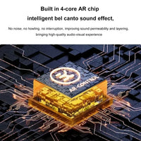K12 Bluetooth speaker karaoke machine portable speaker system with 2 wireless microphones family family singing children's gif