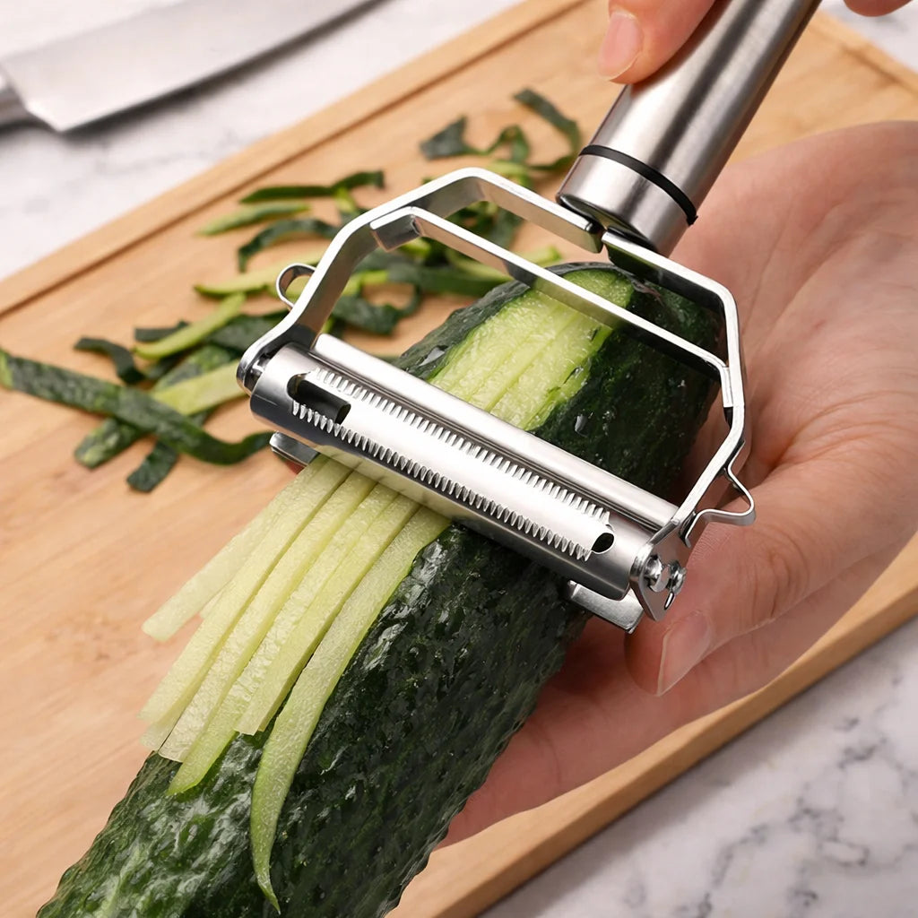 High Quality Stainless Steel Potato Cucumber Carrot Grater Julienne Peeler Vegetables Fruit Peeler Vegetable Slicer