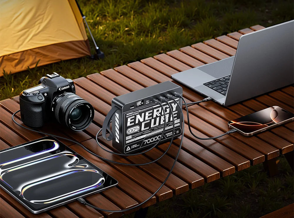 Movespeed Z70SE Power Bank 70000mh Power Station PD Fast Charging Powerbank External Battery Charger for Camping Outdoor