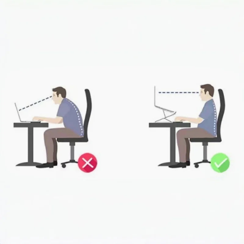 Laptop Stand - Foldable and Adjustable, 10 Height Setting, High Quality Compact Base, Office Desk, Etc